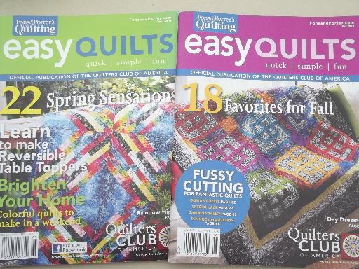photo of lot quilt pattern & quilting magazines, 30+ back issues assorted titles #3