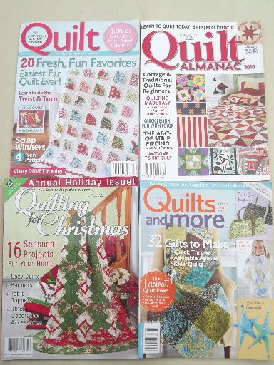 photo of lot quilt pattern & quilting magazines, 30+ back issues assorted titles #7