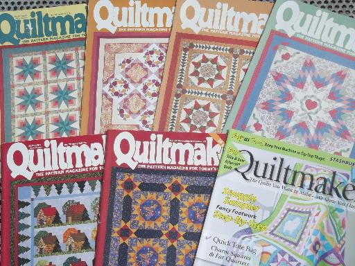 photo of lot quilt pattern & quilting magazines, 50+ back issues QuiltMania etc. #2