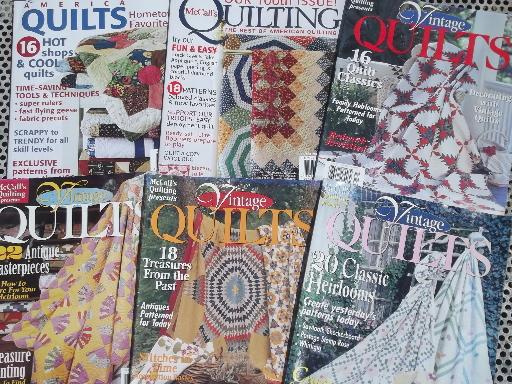 photo of lot quilt pattern & quilting magazines, 50+ back issues QuiltMania etc. #7