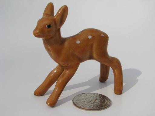 photo of lot tiny bone china forest animals, vintage miniature animal figurines #5