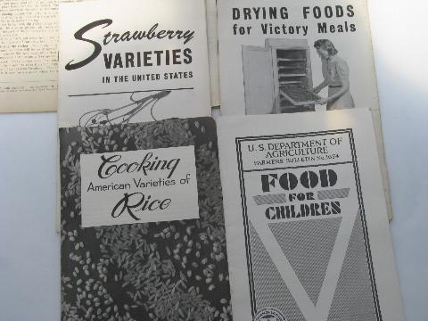 photo of lot vintage Dept of Ag farmer's bulletins old USDA how-to booklets #3