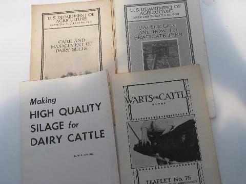 photo of lot vintage Dept of Ag farmer's bulletins old USDA how-to booklets #5