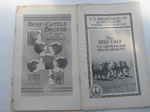 photo of lot vintage Dept of Ag farmer's bulletins old USDA how-to booklets #6