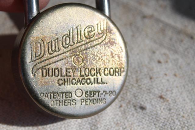 photo of lot vintage Dudley & Master combination padlocks, Champ school gym locker lock #4