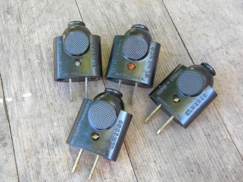 photo of lot vintage ELMENCO fused bakelite electrical plugs replacement parts #1