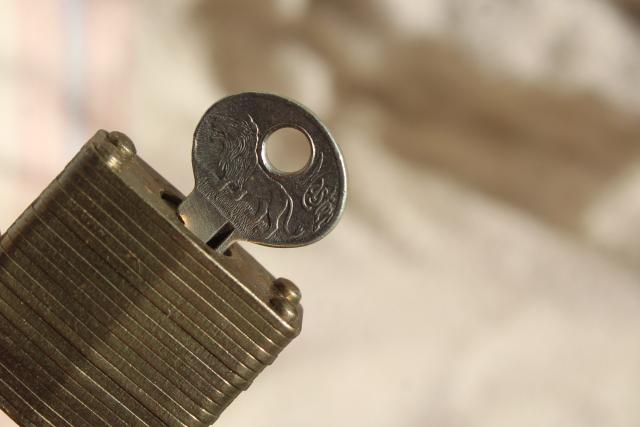 photo of lot vintage Master Lock padlocks, brass & hardened steel locks some keys #10
