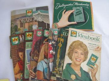 catalog photo of lot vintage S&H Green Stamps merchandise catalogs, retro 50s, 60s, 70s