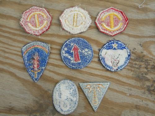 photo of lot vintage US military insignia shoulder patches / badges #3