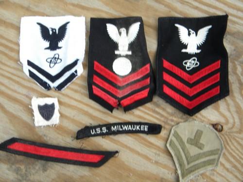 photo of lot vintage US military insignia shoulder patches / badges #4