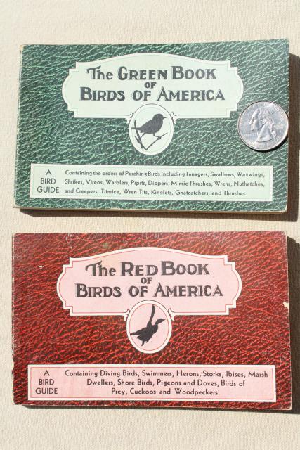 photo of lot vintage advertising trade cards w/birds, color print bird field guide books #15