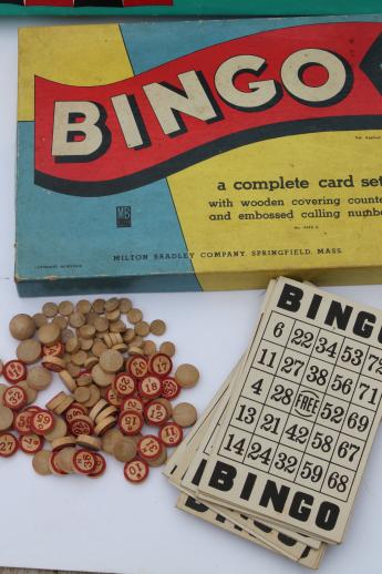 photo of lot vintage board games, bingo, card game sets & pieces for crafting or replacement parts #8