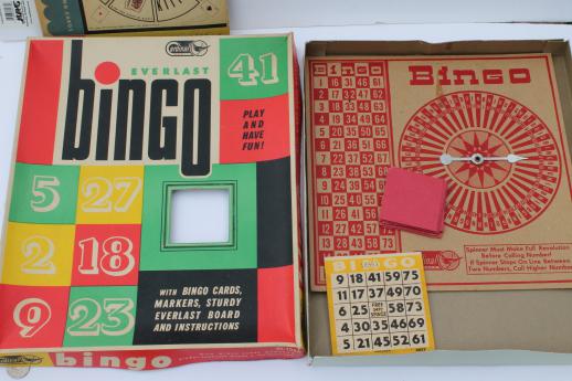 photo of lot vintage board games, bingo, card game sets & pieces for crafting or replacement parts #16