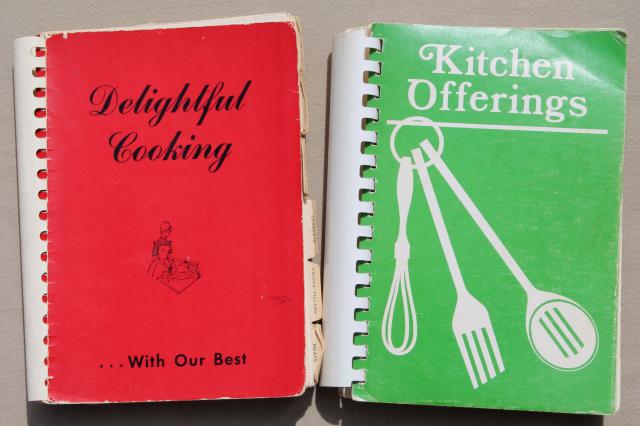 photo of lot vintage cookbooks, community cook book lot, recipes from Wisconsin #4