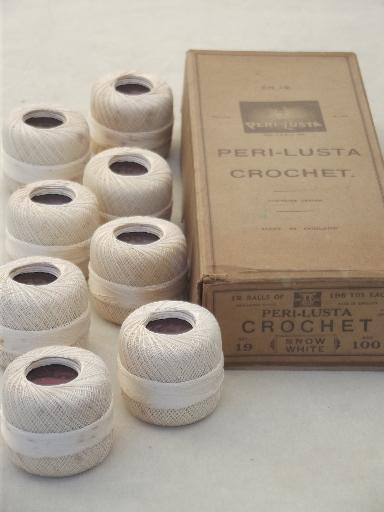 photo of lot vintage cotton crochet thread spools in antique  French boxes #3