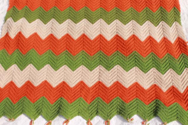 photo of lot vintage crocheted afghans & small blankets, scrap yarn crochet in all colors! #12