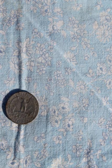 photo of lot vintage fabric for crafts, scrap quilts, sewing - faded pastel feedsack prints, dotted swiss etc. #12