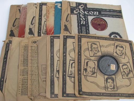 photo of lot vintage gutta percha 78s South American latin dance records w/import stamps #1