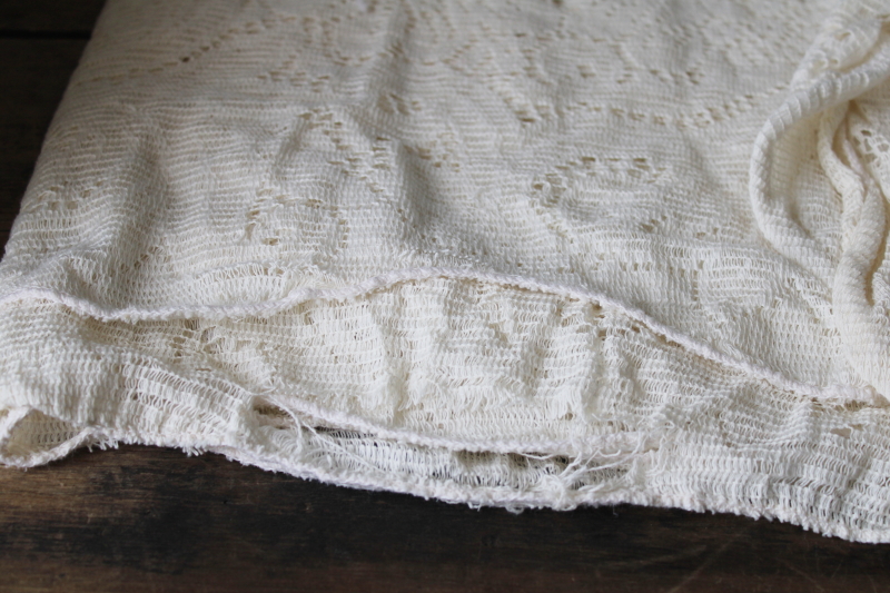 photo of lot vintage lace tablecloths shabby cottage chic decor linens or fabric for curtains etc #9