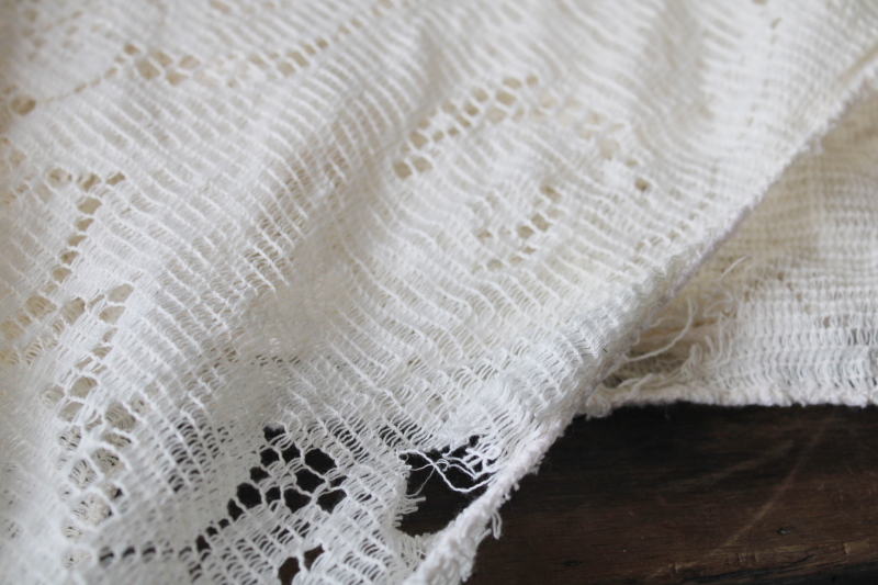 photo of lot vintage lace tablecloths shabby cottage chic decor linens or fabric for curtains etc #10