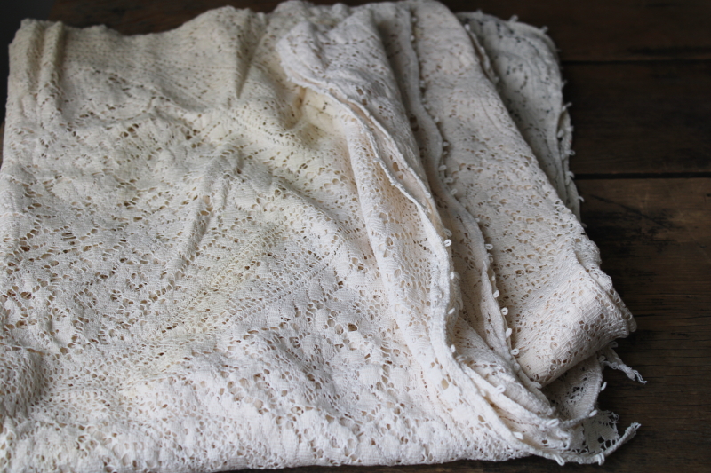 photo of lot vintage lace tablecloths shabby cottage chic decor linens or fabric for curtains etc #12