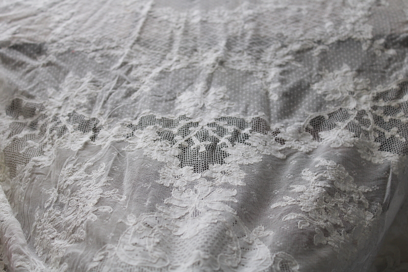 photo of lot vintage lace tablecloths shabby cottage chic decor linens or fabric for curtains etc #19