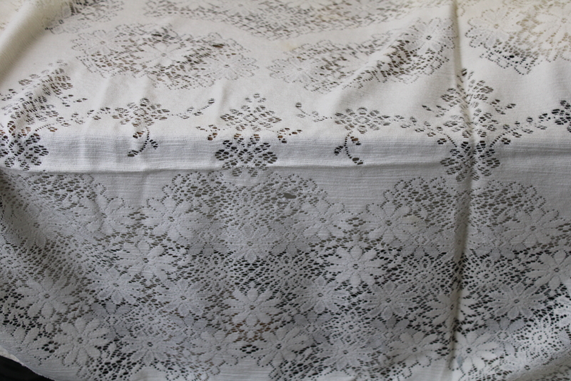 photo of lot vintage lace tablecloths shabby cottage chic decor linens or fabric for curtains etc #4