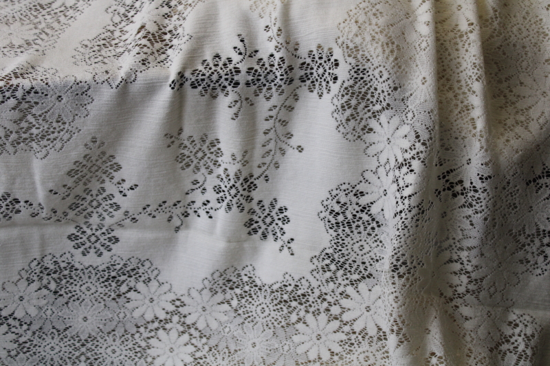 photo of lot vintage lace tablecloths shabby cottage chic decor linens or fabric for curtains etc #5