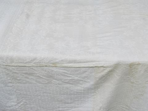 photo of lot vintage matelasse textured cotton bedspreads bed covers coverlets #4