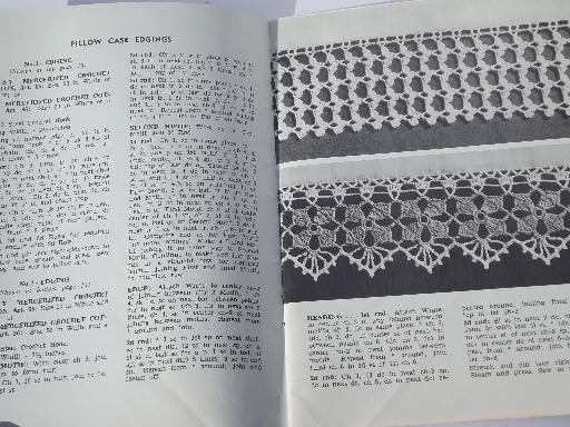 photo of lot vintage needlework pattern booklets, crochet lace edgings and trims #7