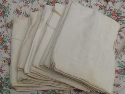 photo of lot vintage new old stock natural heavy cotton baby blankets or crib cover pads #1