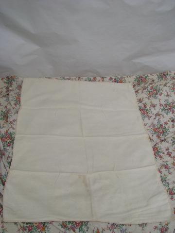 photo of lot vintage new old stock natural heavy cotton baby blankets or crib cover pads #2