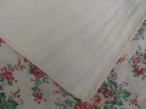 photo of lot vintage new old stock natural heavy cotton baby blankets or crib cover pads #3