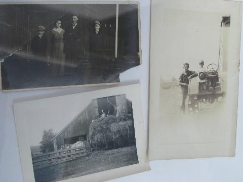 photo of lot vintage photos, 1920-30s, farm life, soldiers & their cars & girls #6