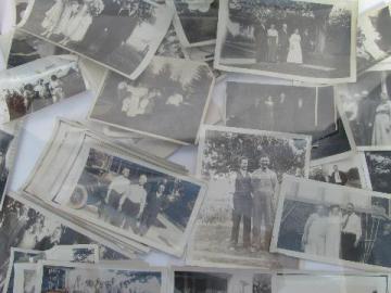 catalog photo of lot vintage photos, 1920-30s, farm life, soldiers & their cars & girls