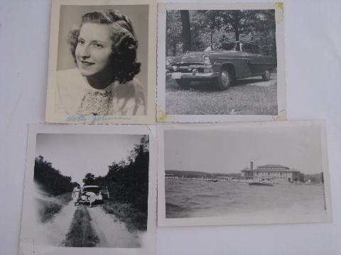 photo of lot vintage photos, 1940s - 60s rural mid-west farm life, soldiers, cars, etc. #4