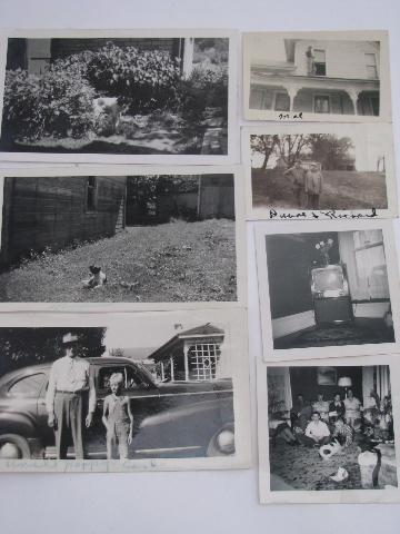 photo of lot vintage photos, 1940s - 60s rural mid-west farm life, soldiers, cars, etc. #7