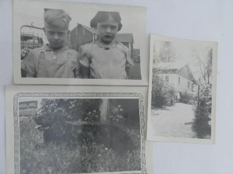 photo of lot vintage photos, WWII era farm life, rural mid-west small towns #7