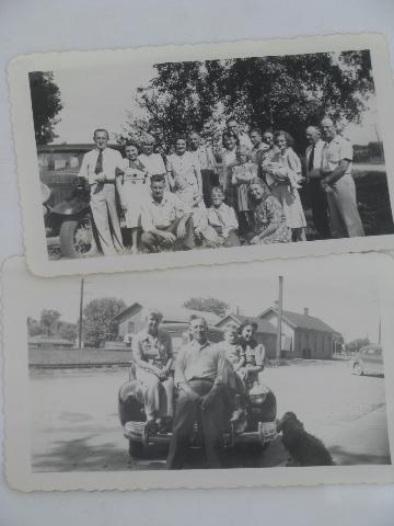 photo of lot vintage photos, WWII era farm life, rural mid-west small towns #9