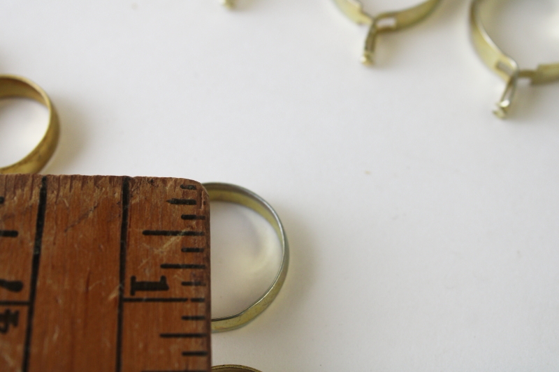 photo of lot vintage pinch type clips curtain rings for cottagecore style cafe curtains hanging rod  #6