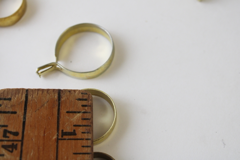 photo of lot vintage pinch type clips curtain rings for cottagecore style cafe curtains hanging rod  #7