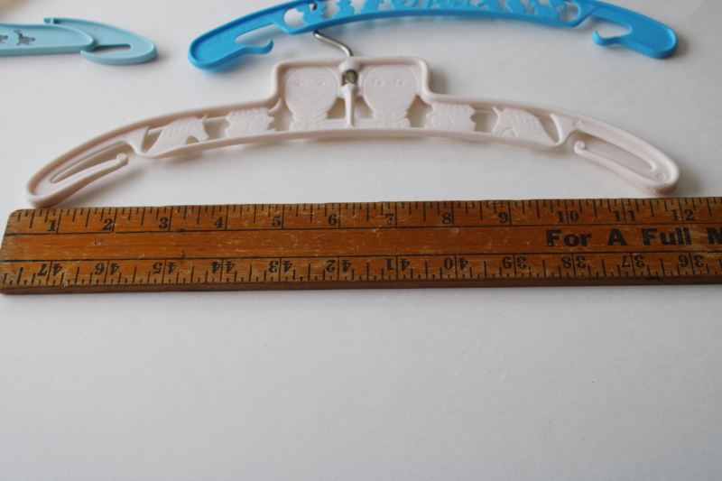 photo of lot vintage plastic baby clothes hangers, bambi deer, geese, humpty dumpty #3
