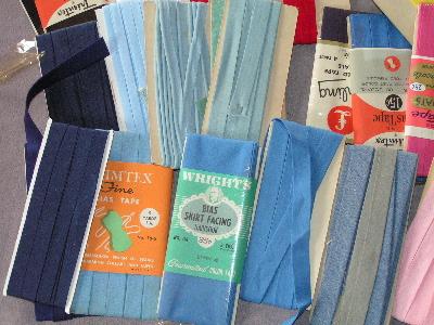 photo of lot vintage seam tape binding, many colors! #2