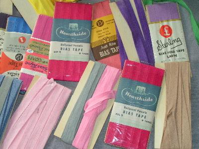 photo of lot vintage seam tape binding, many colors! #3