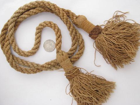 photo of lot vintage tassels, braid, edgings, sewing / upholstery / lampshade trim #3