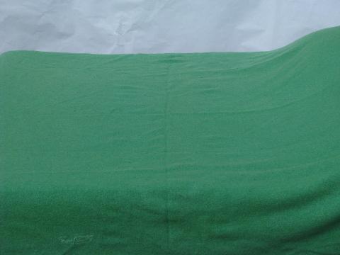 photo of lot vintage wool blankets, pinks & green, felted cutting fabric for rugs or crafts? #8