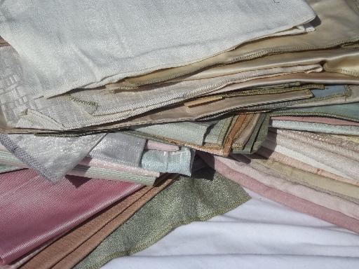 photo of mad men mid-century vintage upholstery / decorator fabric samples lot #8