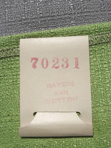 photo of mad men mid-century vintage upholstery fabric samples lot, barkcloth etc. #4