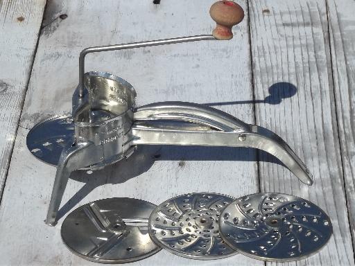 photo of made in France vintage Mouli hand-crank grater shedder slicer #1