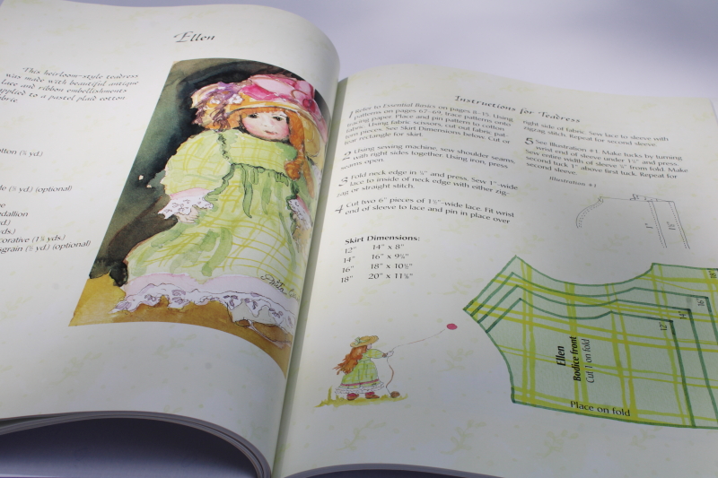 photo of making doll clothes, quick outfits to sew w/ multi size full size patterns  #3